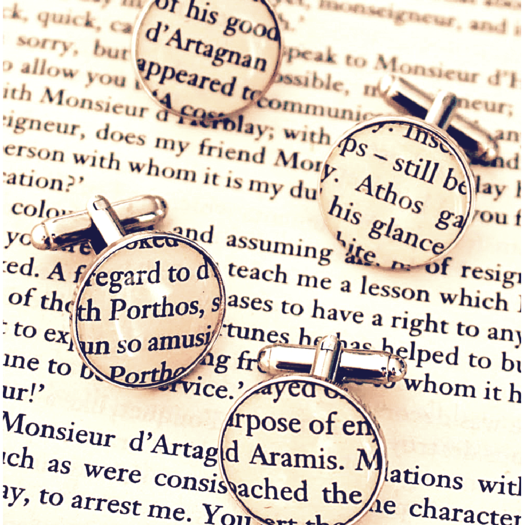 Book Page Cufflinks
