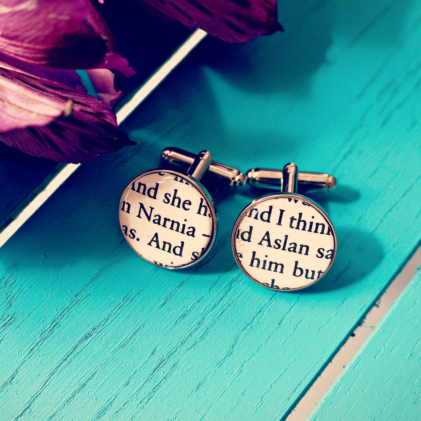 Book Page Cufflinks