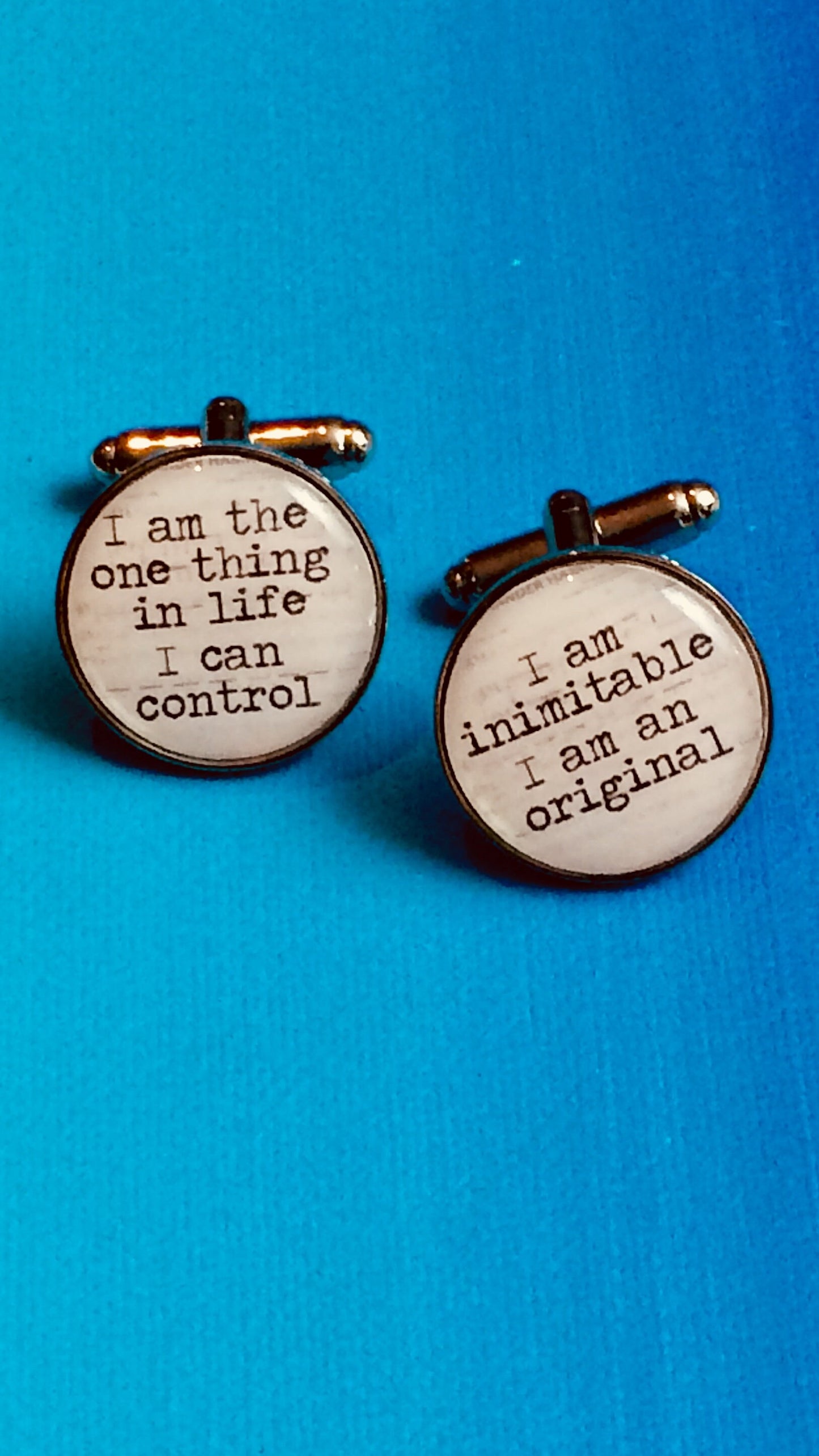 Hamilton Musical lyrics Cufflinks - Musical Theatre gift. Song lyrics. Broadway. West End. Actor. Inspirational quote. Gift for him.