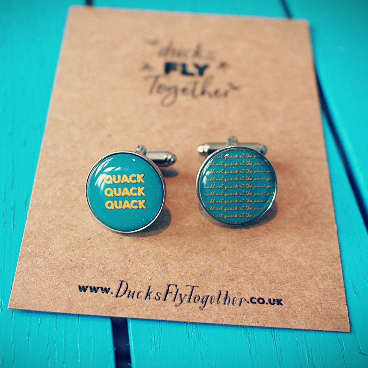 Mighty Ducks inspired cufflinks. Ducks Fly Together. Quack Attack. Retro 90s movie. I will not quack at the principal. Bash Brothers. Conway