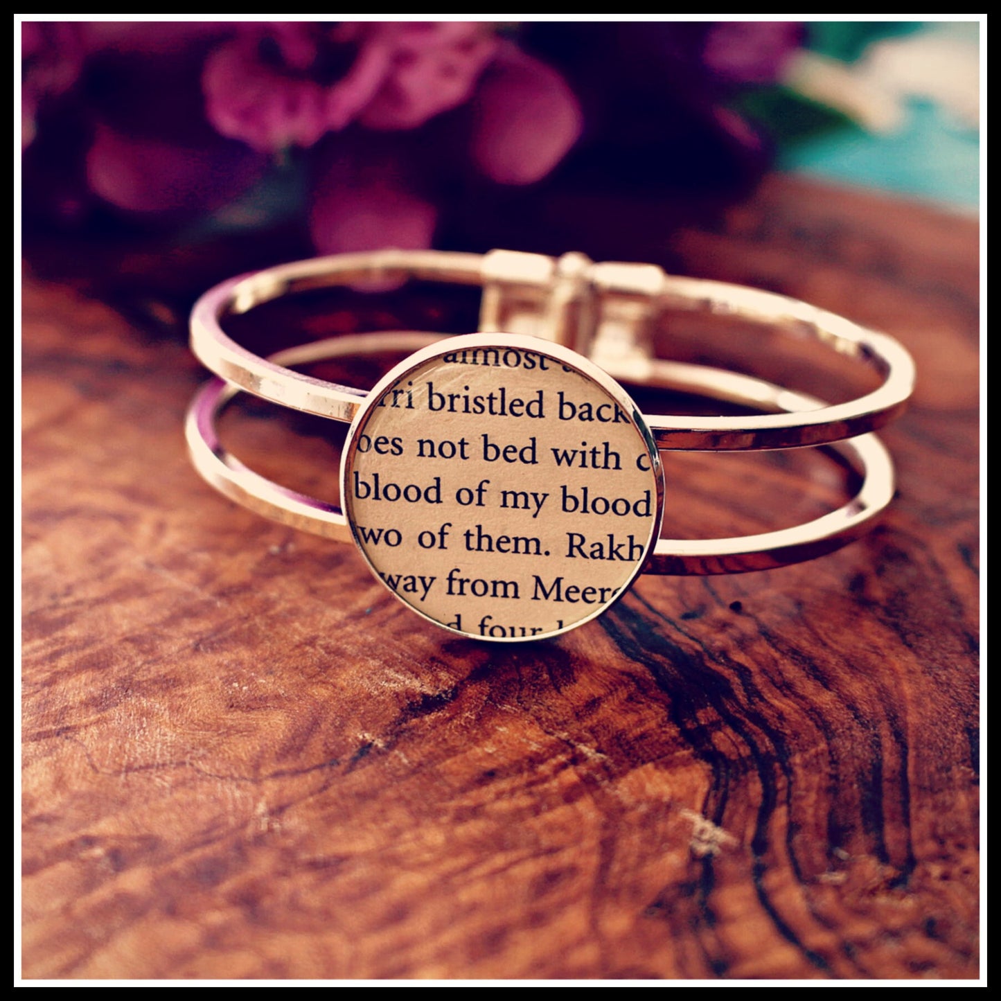 Game of Thrones recycled book bracelet. Cuff, bangles. Quotes Winter is Coming My Sun and Stars Fire and Blood Valar Morghulis Silver/Bronze