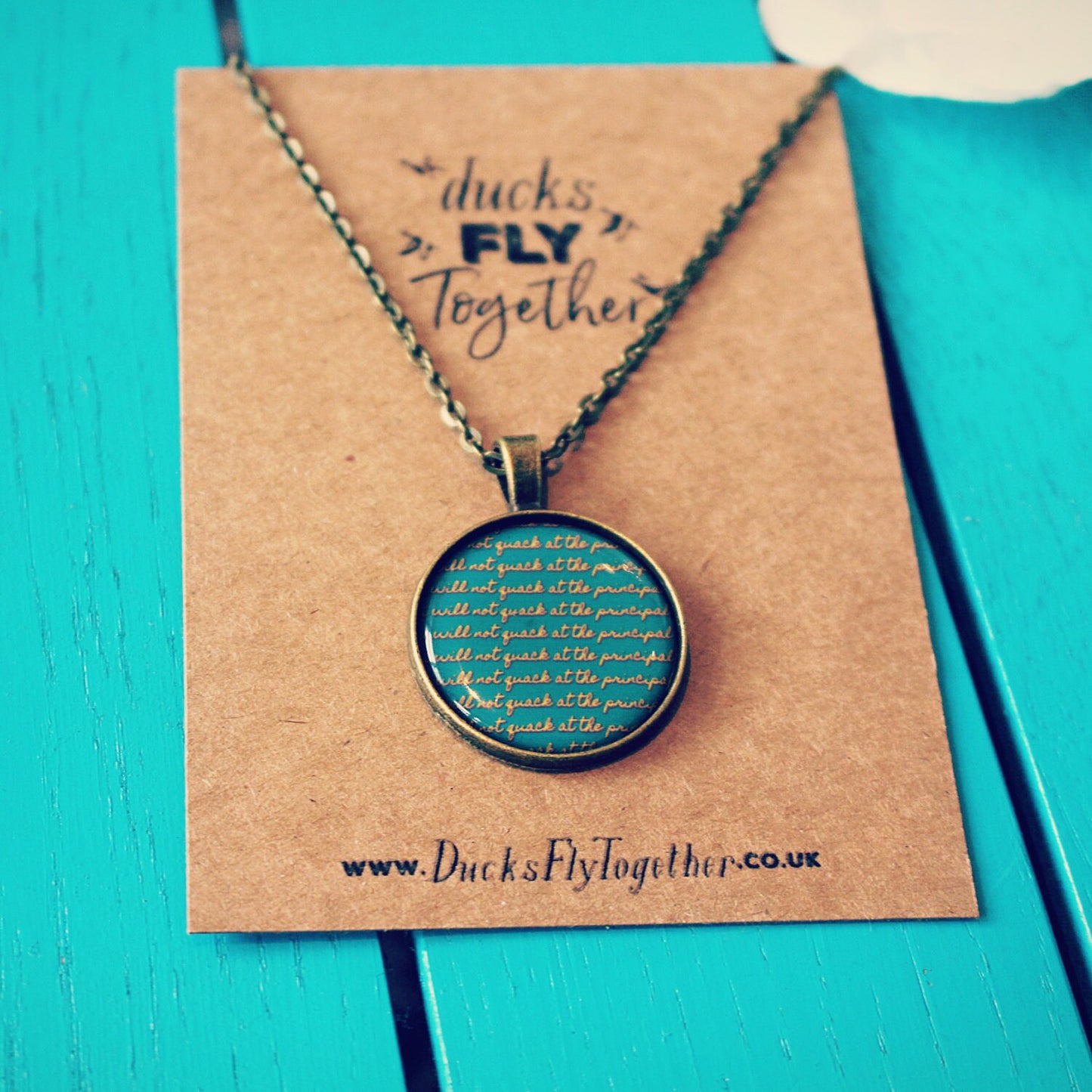 Mighty Ducks inspired pendant. Ducks Fly Together! Quack Attack! Charlie Conway #96. I will not quack at the principal. Retro necklace. 90's