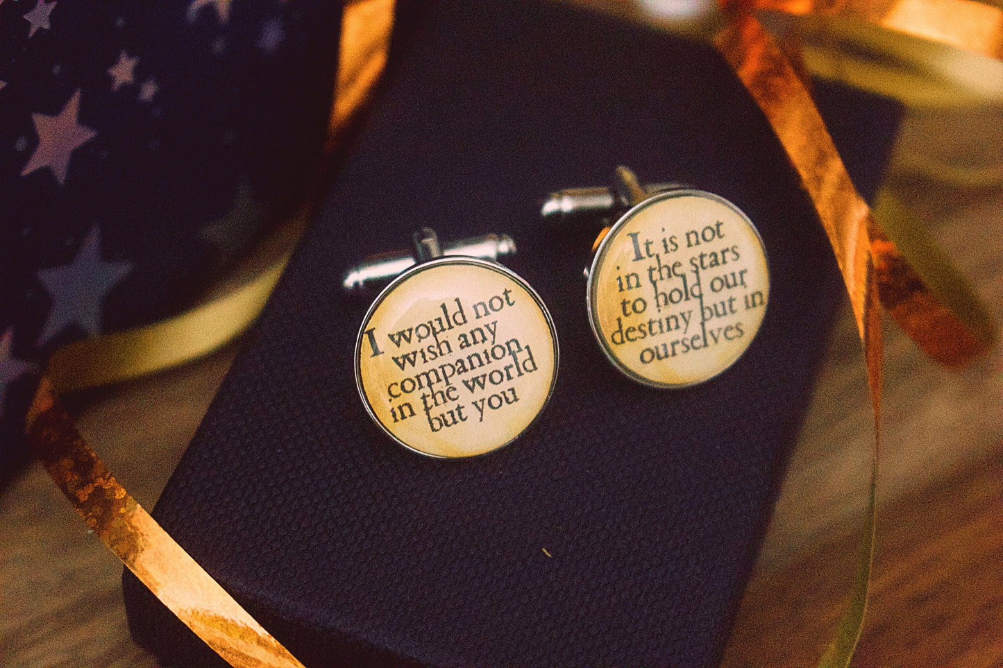 Unique Shakespeare Quote Cufflinks . Personalised Gift .Theatre, Actor, Poetry. Wedding gift, groom, ushers, father of the bride, best man