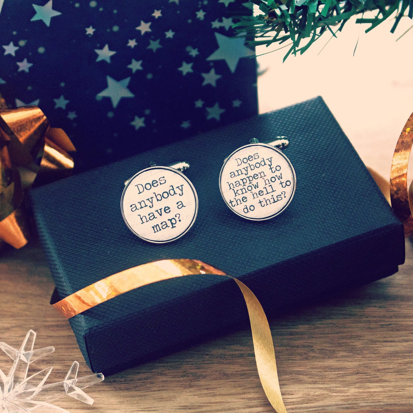 Dear Evan Hansen cufflinks. Musical Theatre gift. Musicals lyrics. Inspirational Quotes. Music lover. Broadway. West End. Gift for him.