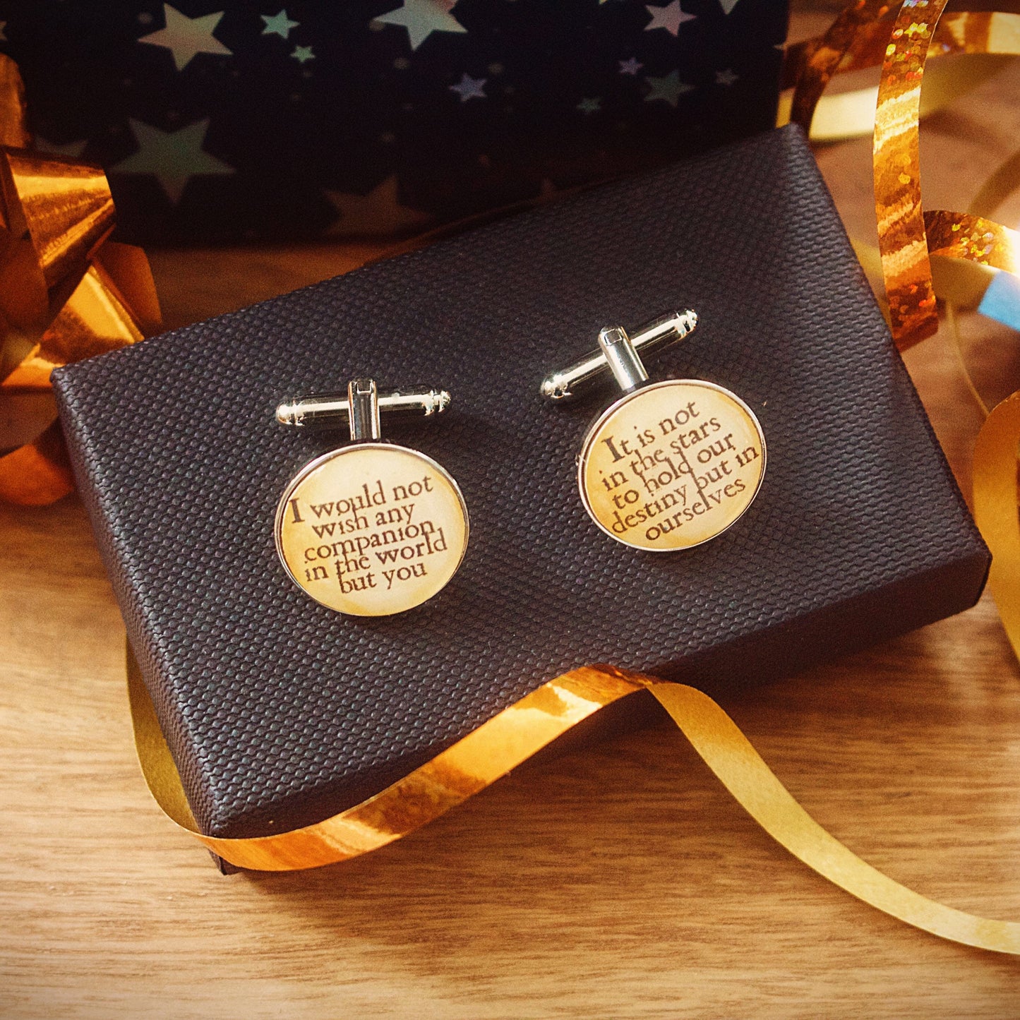 Unique Shakespeare Quote Cufflinks . Personalised Gift .Theatre, Actor, Poetry. Wedding gift, groom, ushers, father of the bride, best man