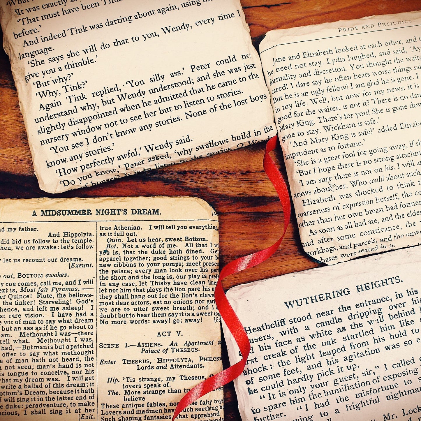Unique recycled book page coasters. Personalised novelty gift. Literature. Book lover. Kitchen gift. Mothers Day Gift. Gift for Mum.