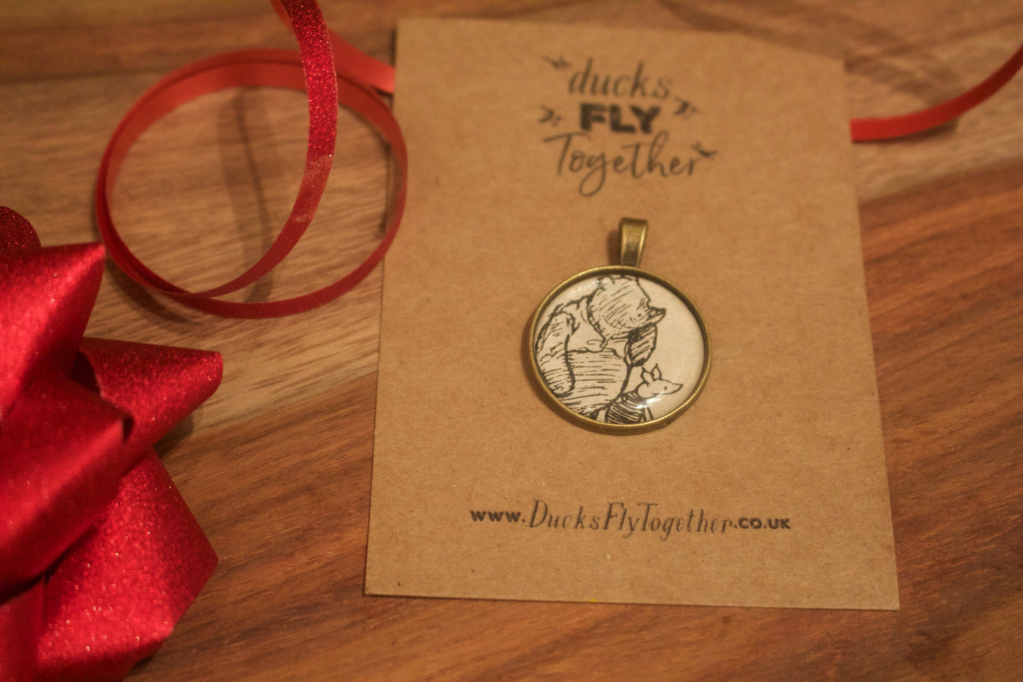 Winnie the Pooh book page pendant/necklace Recycled vintage book Pooh Piglet Tigger Eeyore Christopher Robin. Mothers Day Gift. Gift for Mum