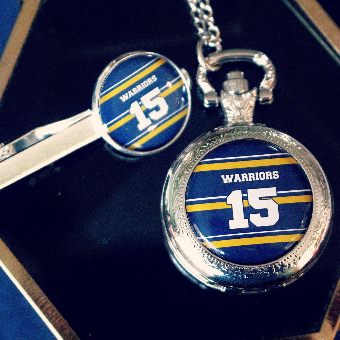 Worcester Warriors Rugby Pocket Watch. Personalised gift for rugby fan. Christmas present for men. Rugby shirt Cufflinks Tie Clip