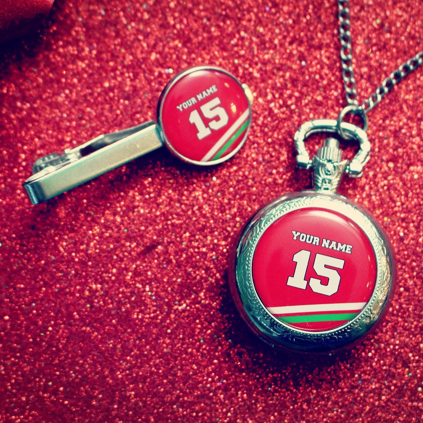 Wales Rugby Pocket Watch. Welsh Six Nations. Personalised sports shirt Christmas gift for rugby fan dad husband. Cardiff. Ospreys. Scarlets.