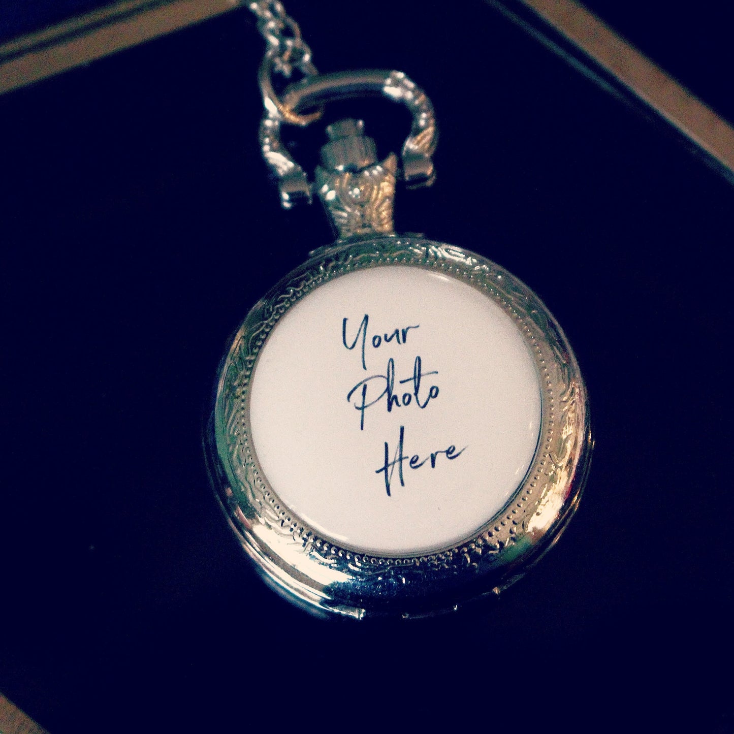 Personalised Pocket Watch. Your Photo/image on a unique, bespoke time piece. Father of the Bride. Wedding accessory Gift for him. Photograph