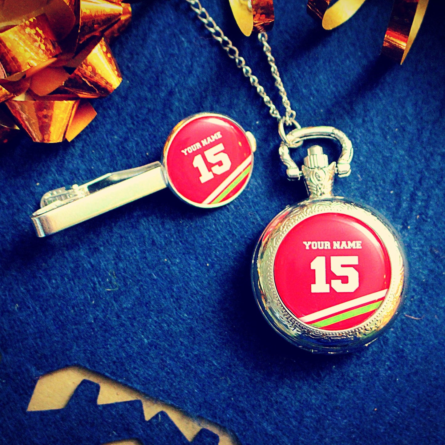 Wales Rugby Pocket Watch. Welsh Six Nations. Personalised sports shirt Christmas gift for rugby fan dad husband. Cardiff. Ospreys. Scarlets.