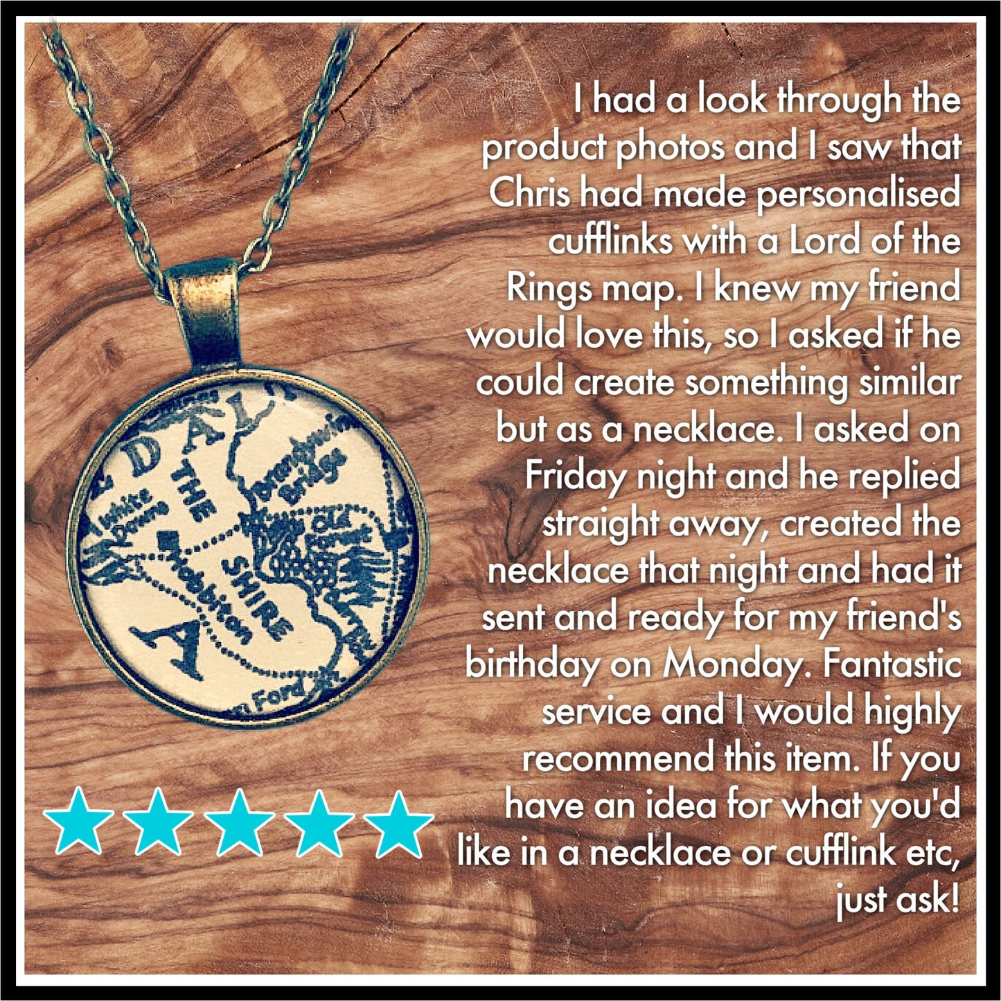 Lord of the Rings necklace - recycled book page. Gandalf Frodo Samwise. Elfish. Vintage book. Tolkien gift. Mothers Day Gift. Gift for Mum.