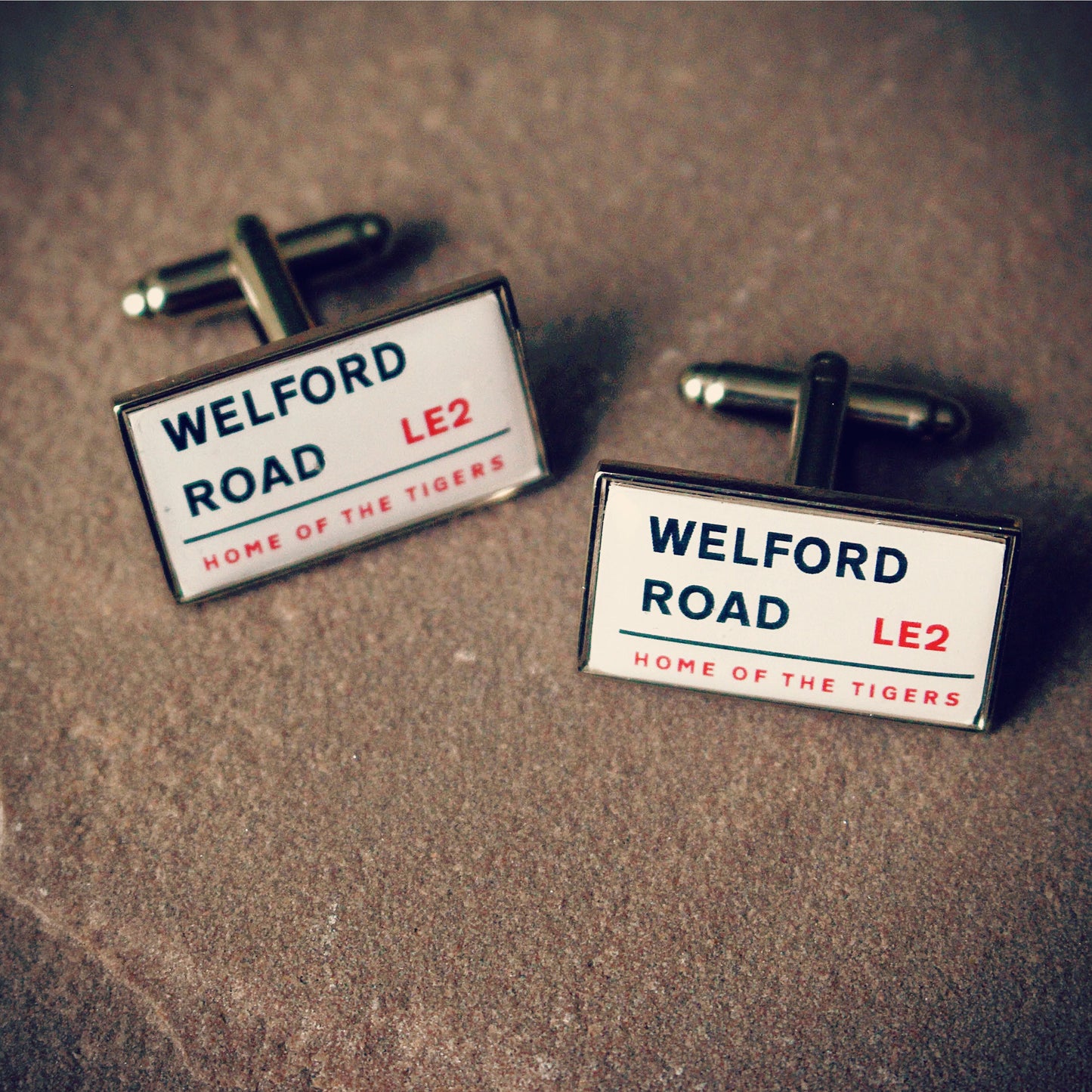 Football/Rugby Team Cufflinks - Street Signs- Gift for him. Old Trafford, Stamford Bridge, White Hart Lane, Emirates Stadium, Selhurst Park.