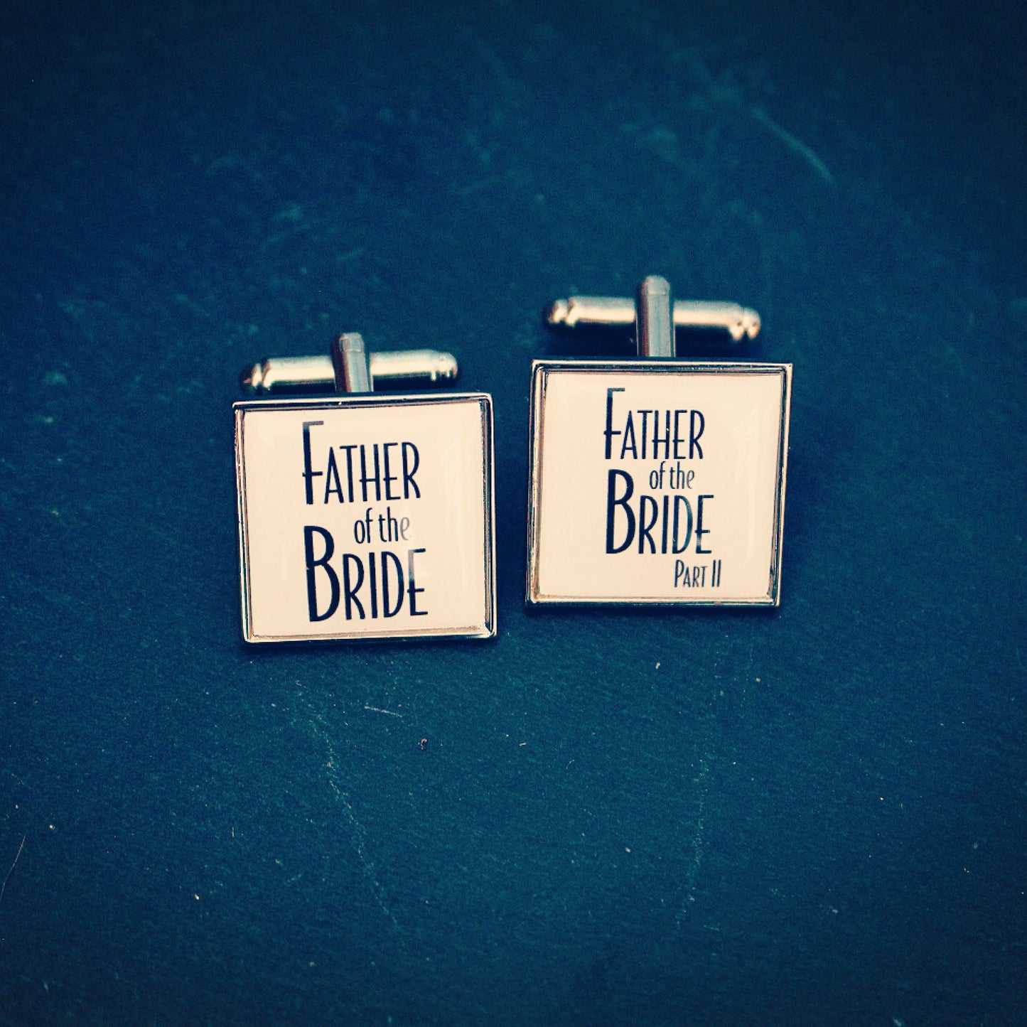 Father of the Bride Cufflinks - Film Cufflinks - Movie poster. Unique wedding cufflinks