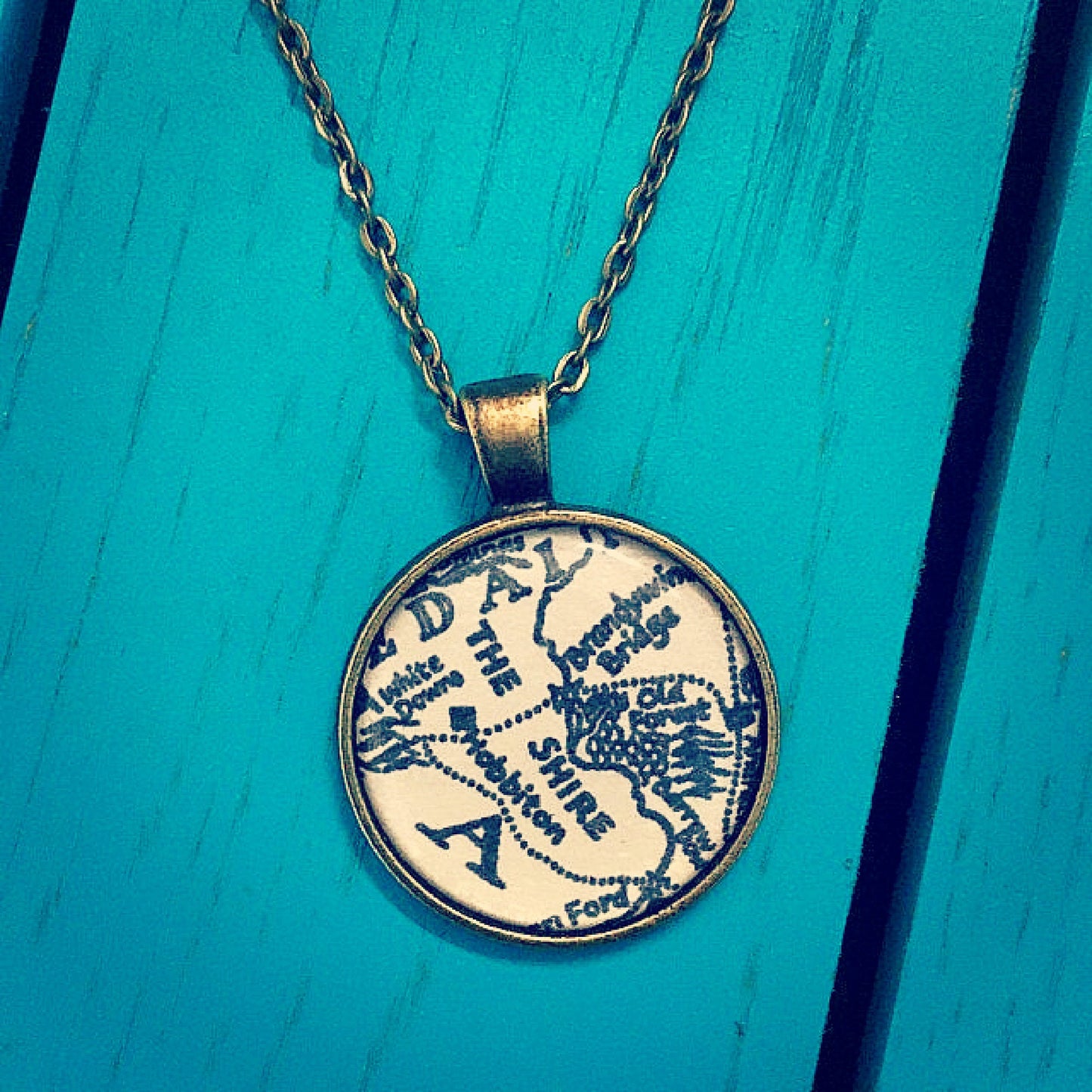 Lord of the Rings necklace - recycled book page. Gandalf Frodo Samwise. Elfish. Vintage book. Tolkien gift. Mothers Day Gift. Gift for Mum.
