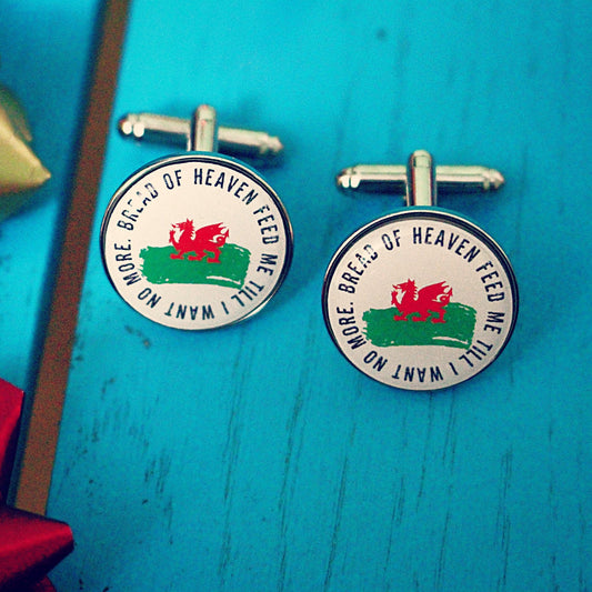 Wales Rugby Cufflinks. Bread of Heaven. Rugby gift for him. Rugby Anthem. Six Nations. Millennium Stadium. Present for dad. Pocket Watch Tie