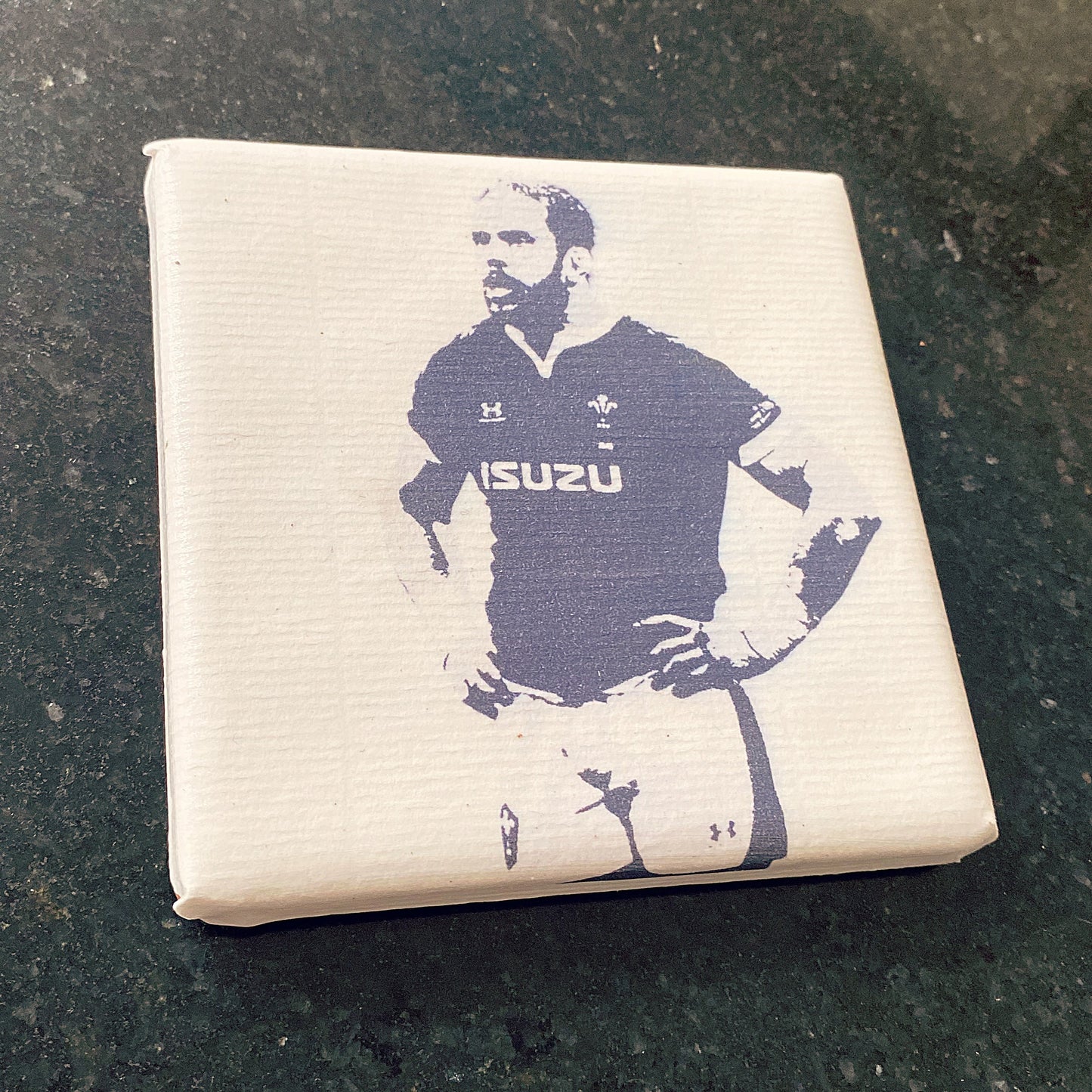Wales Rugby Legends Coasters. Home Bar Decor. Covid Arms. British and Irish Lions. Alan Wyn Jones. George North. Rugby lover. Cymru am Byth