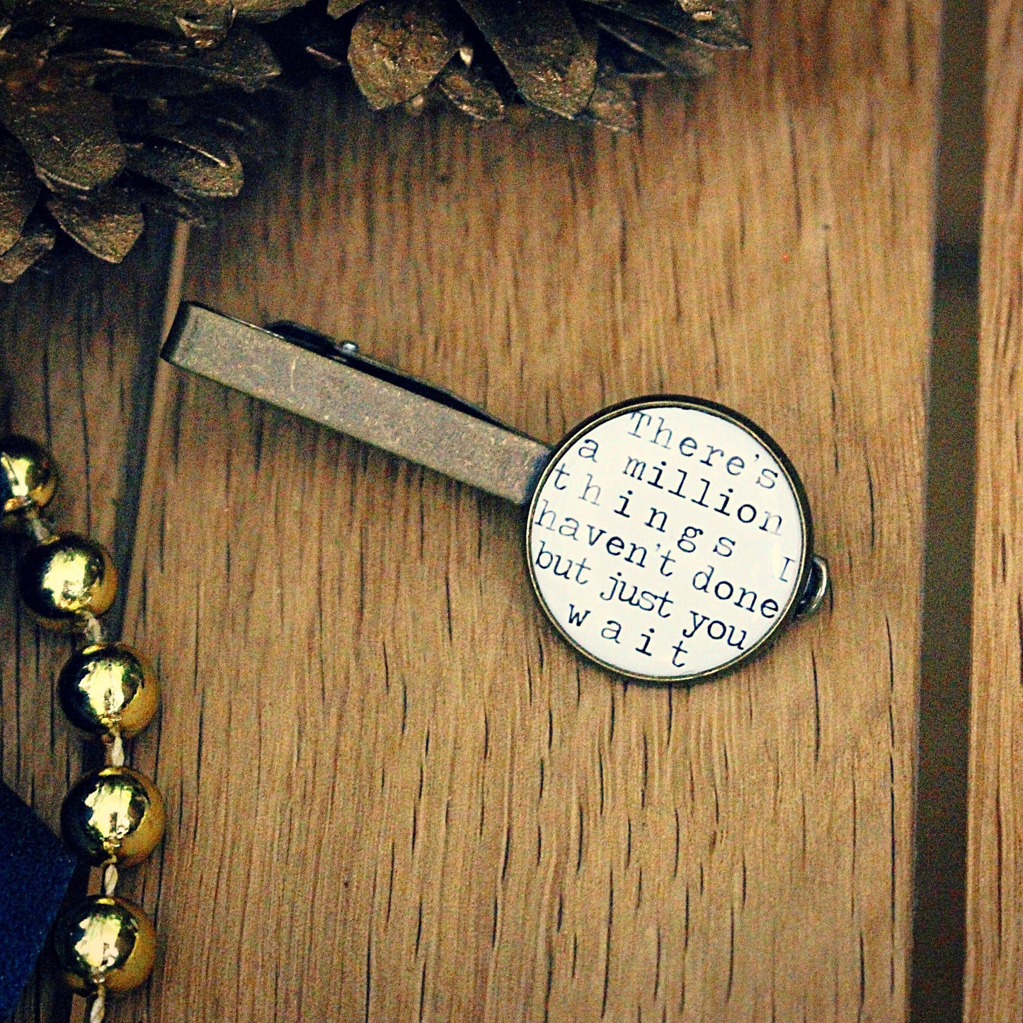 Song Lyrics Tie Pin. Your favourite quotes Tie Bar Clip First dance lyrics Wedding accessories, groom, best man, ushers. Father of the bride