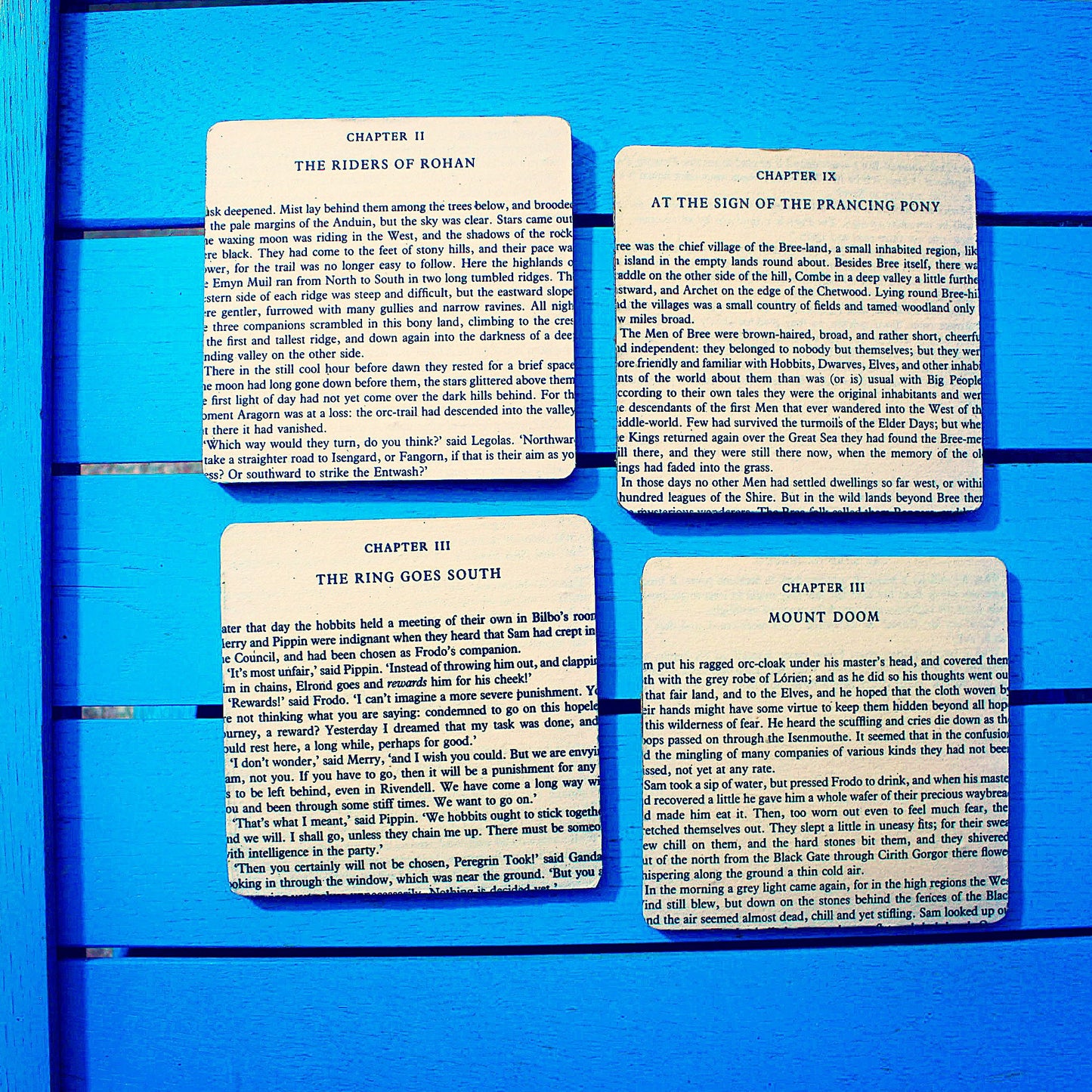 Book Page Coasters! Book Lover Gift Recycled Comics Classics Favourite Book Vintage Placemats Beer Mats Alcohol gift Housewarming Literature
