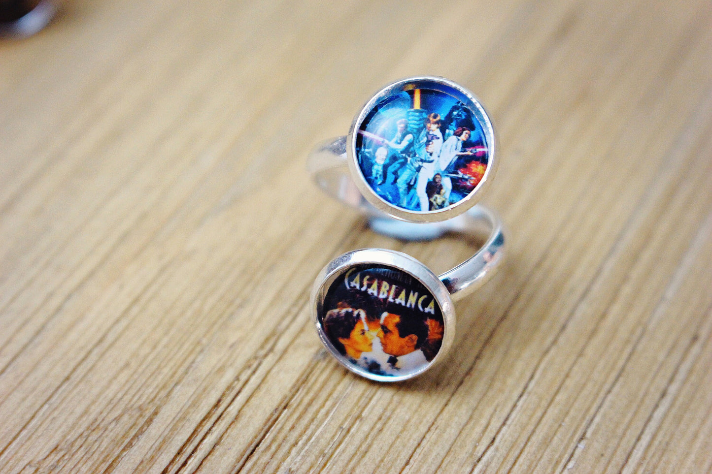 Iconic Movie Poster Ring Film Buff Movie Lover Gift Filmmaker Jewellery Classic Films Casablanca Goonies Personalised Novelty Gift Cinema