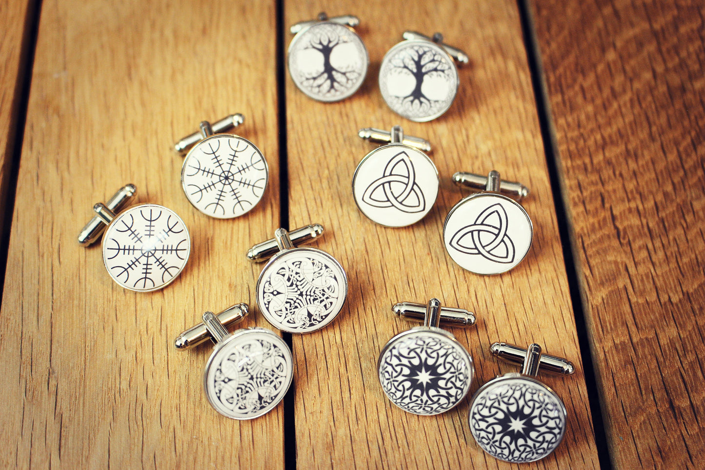 Celtic Symbol Cufflinks. Spiritual. Nordic. Tree of Life. Family Love Strength Hope. Groomsmen gift. Celtic knot. Irish symbols Pocket Watch