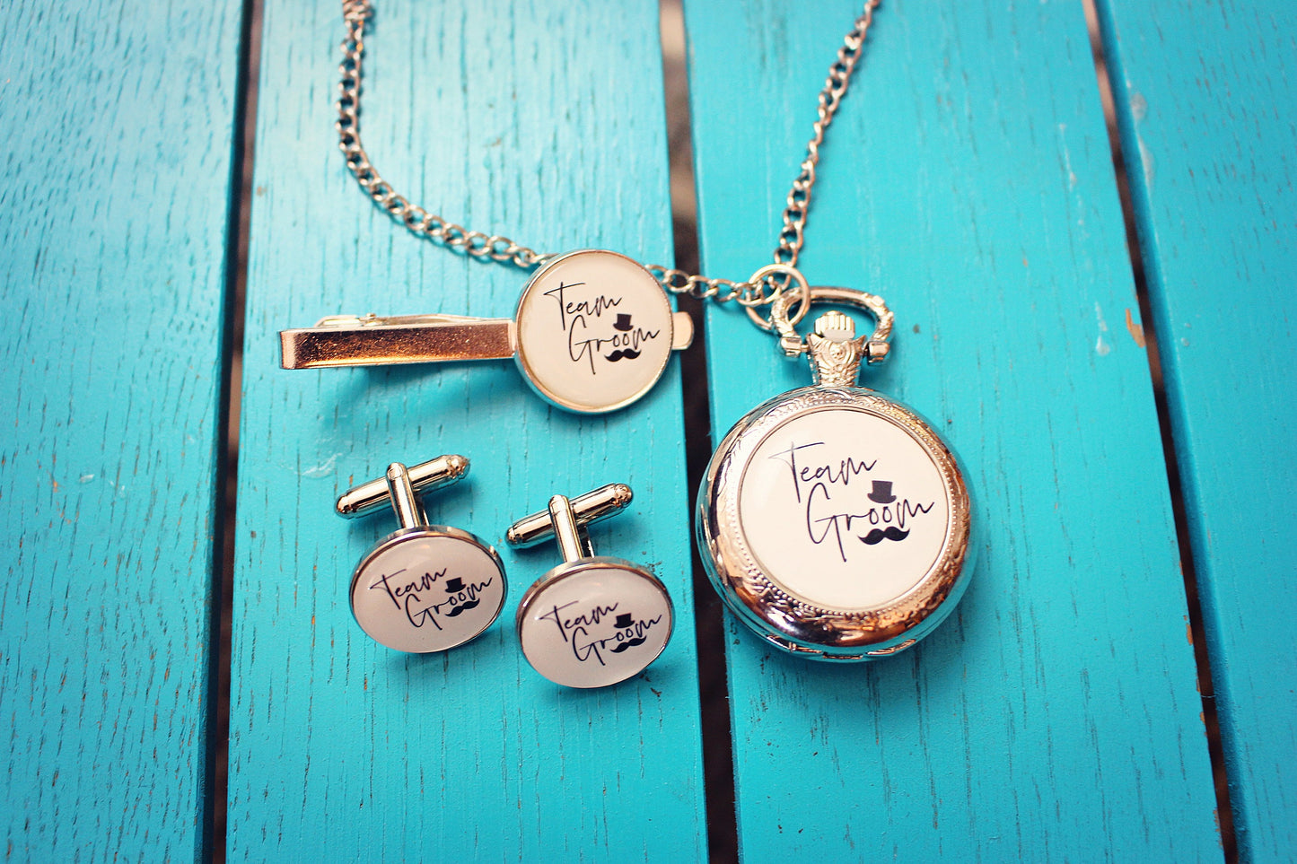 Wedding Party Pocket Watches. Team Groom Groom Squad Bride Tribe Team Bride. Groomsmen Groomswoman Best Man Bridesman Father of the Bride