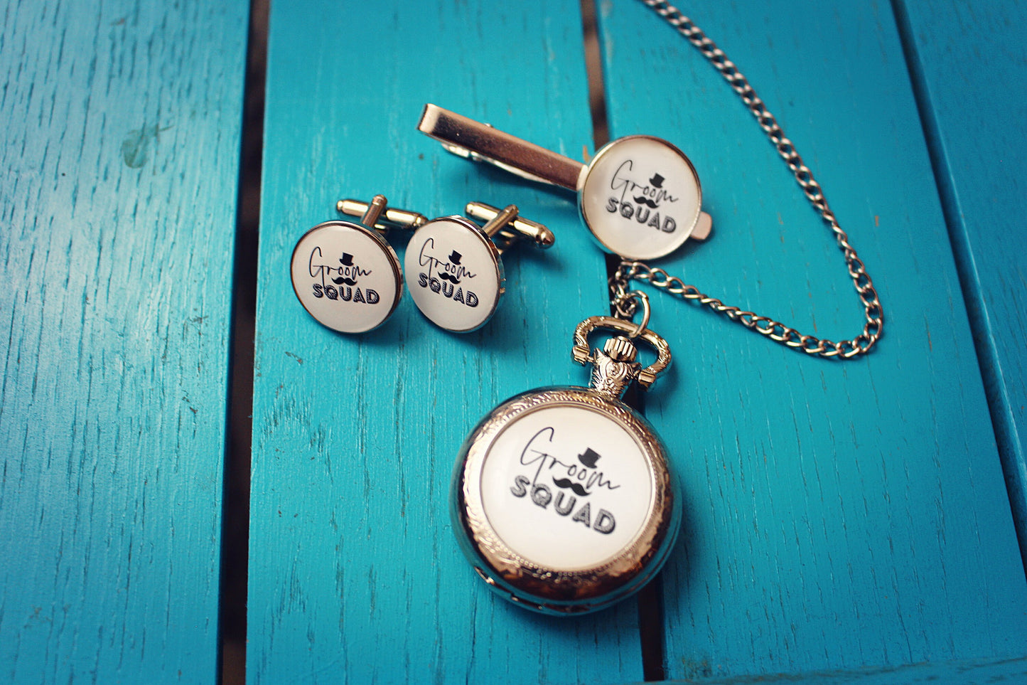 Wedding Party Pocket Watches. Team Groom Groom Squad Bride Tribe Team Bride. Groomsmen Groomswoman Best Man Bridesman Father of the Bride