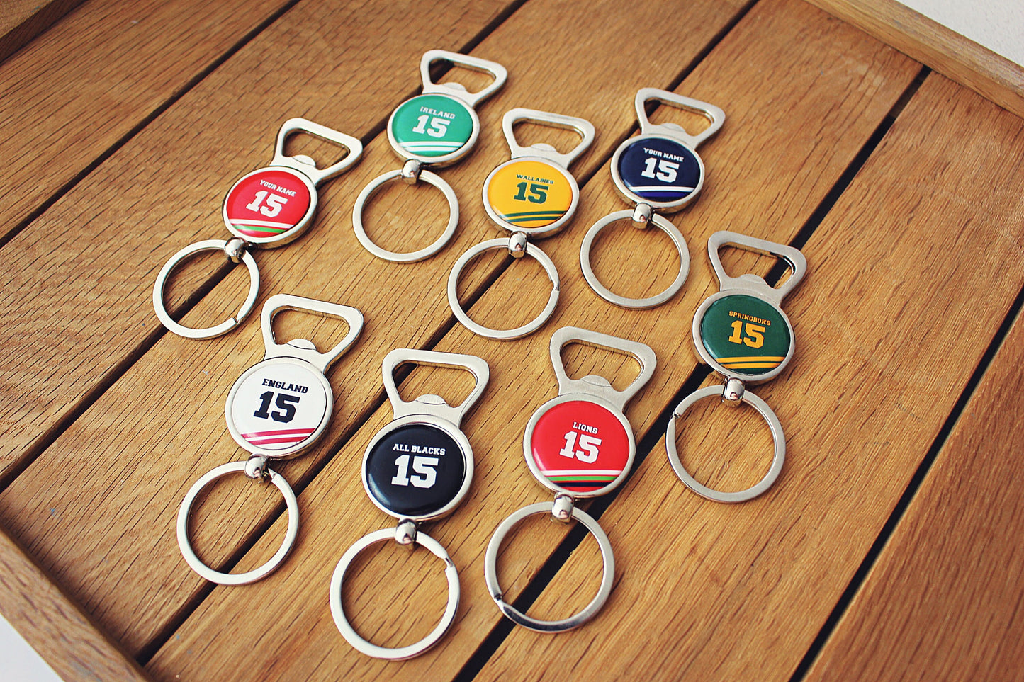 Rugby Anthem Bottle Openers! Swing Low Sweet Chariot. Ireland’s Call. Bread of Heaven. O Flower of Scotland. Rugby gift!