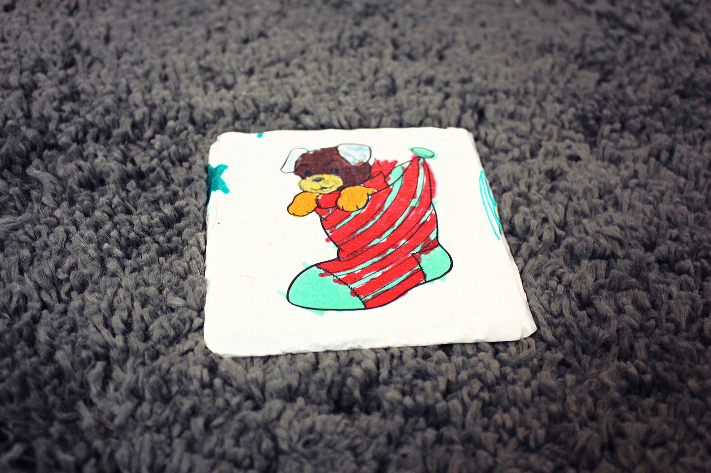 Your Kids Artwork Coasters Children's drawing painting colouring on personalised coasters Gift for Grandparents Present for Mum Gift for dad