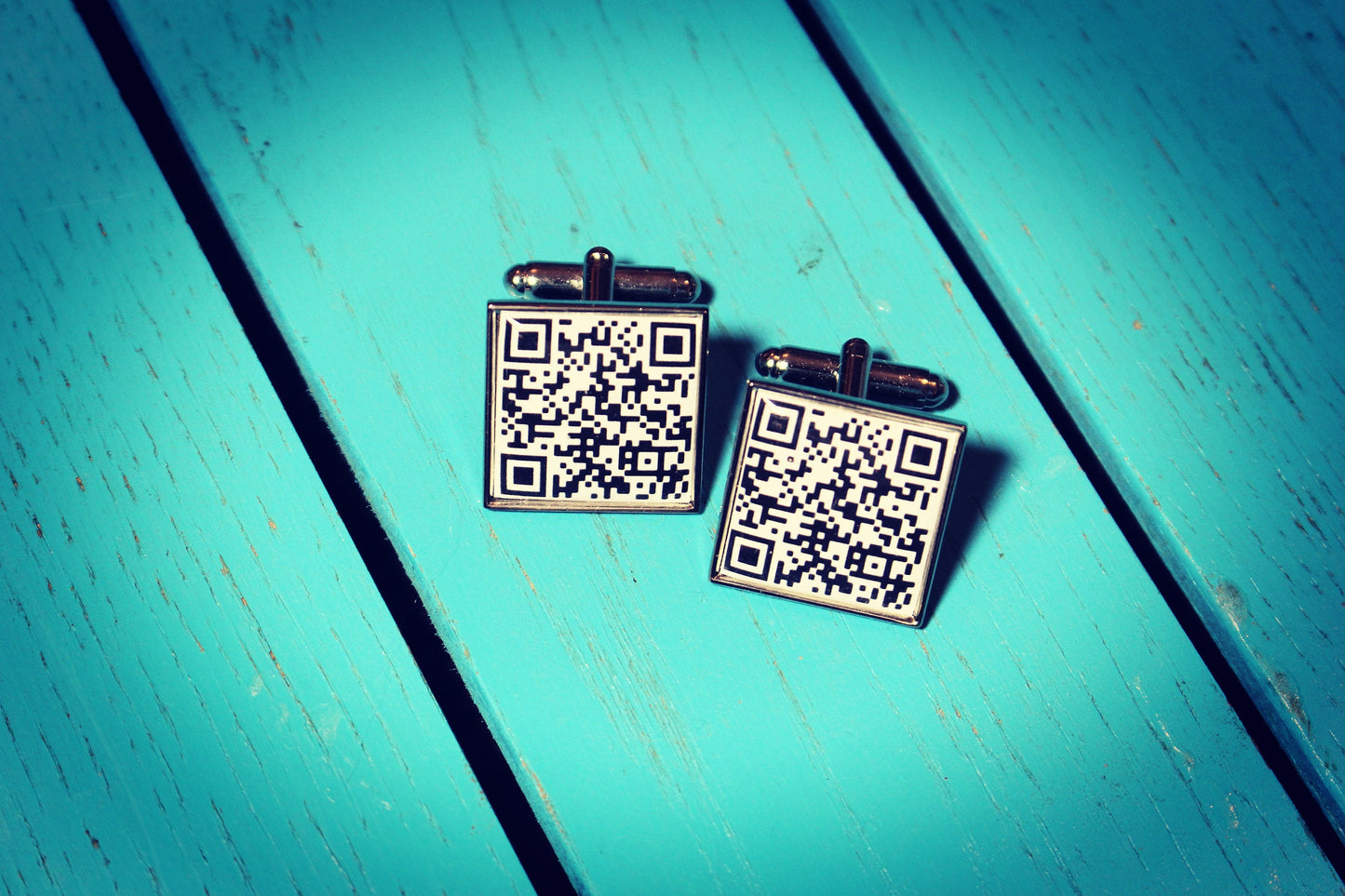 QR Code Cufflinks. Promote your business. Unique marketing. Fun Wedding Gift. Groom Groomsmen Father of the Bride. Company Logo cufflinks.