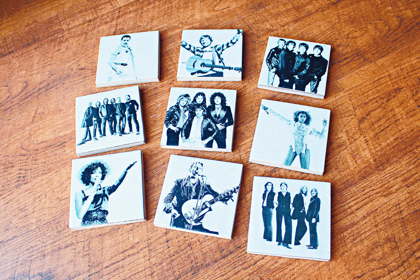 Film Icons Coasters. Music Legends. Favourite Band Gift Movie Lover Gift Actor Decor Favourite Character Film Buff Present Musician Homeware