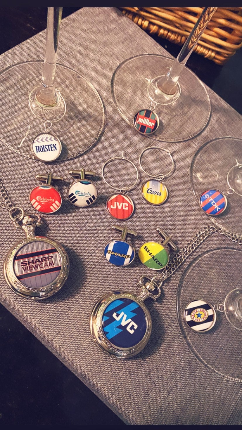 Vintage England Football Shirt Cufflinks! Euro 96 It’s coming home! Retro England Kit Gift. Personalised World Cup Gift for him Pocket Watch