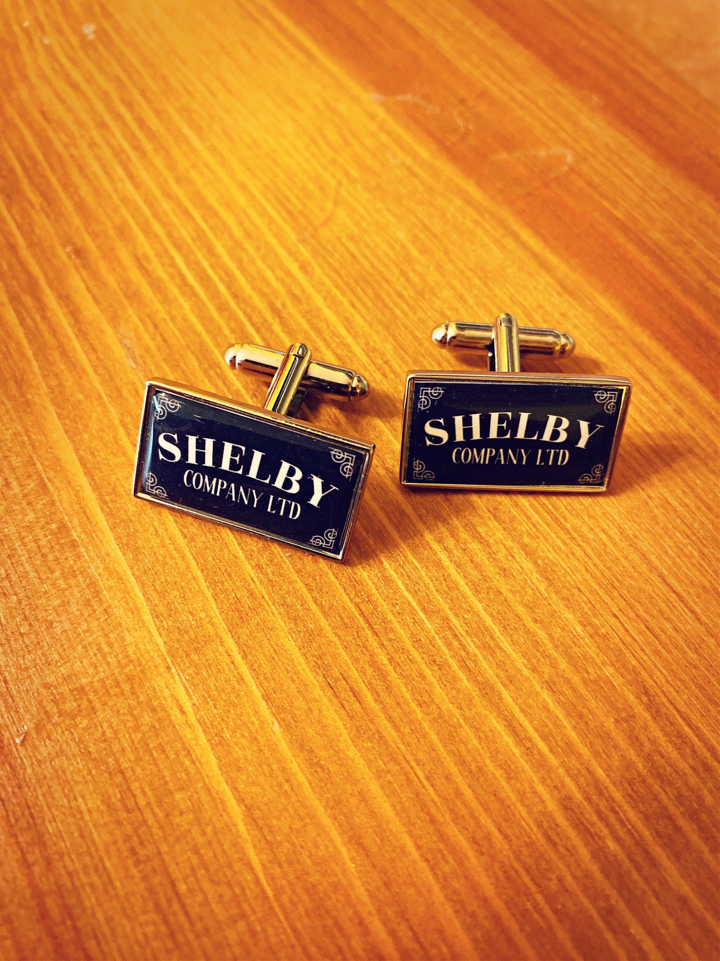 Peaky Blinders inspired cufflinks. Shelby Brothers Limited. By Order of the Peaky Blinders. Groomsmen gifts. Groom. Wedding cufflinks.