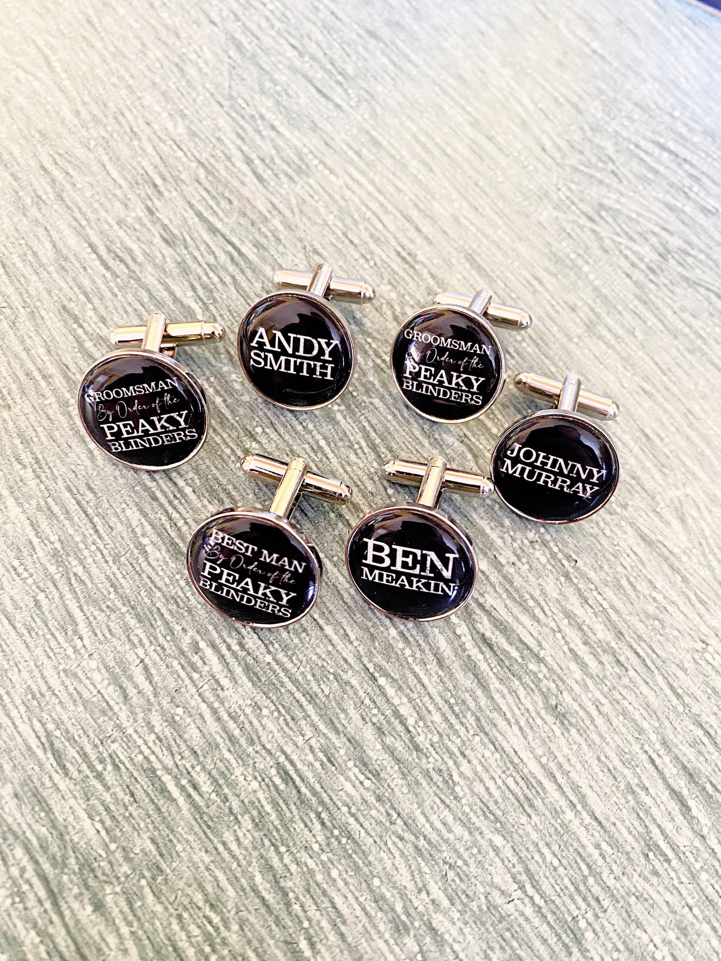 Peaky Blinders inspired cufflinks. Shelby Brothers Limited. By Order of the Peaky Blinders. Groomsmen gifts. Groom. Wedding cufflinks.