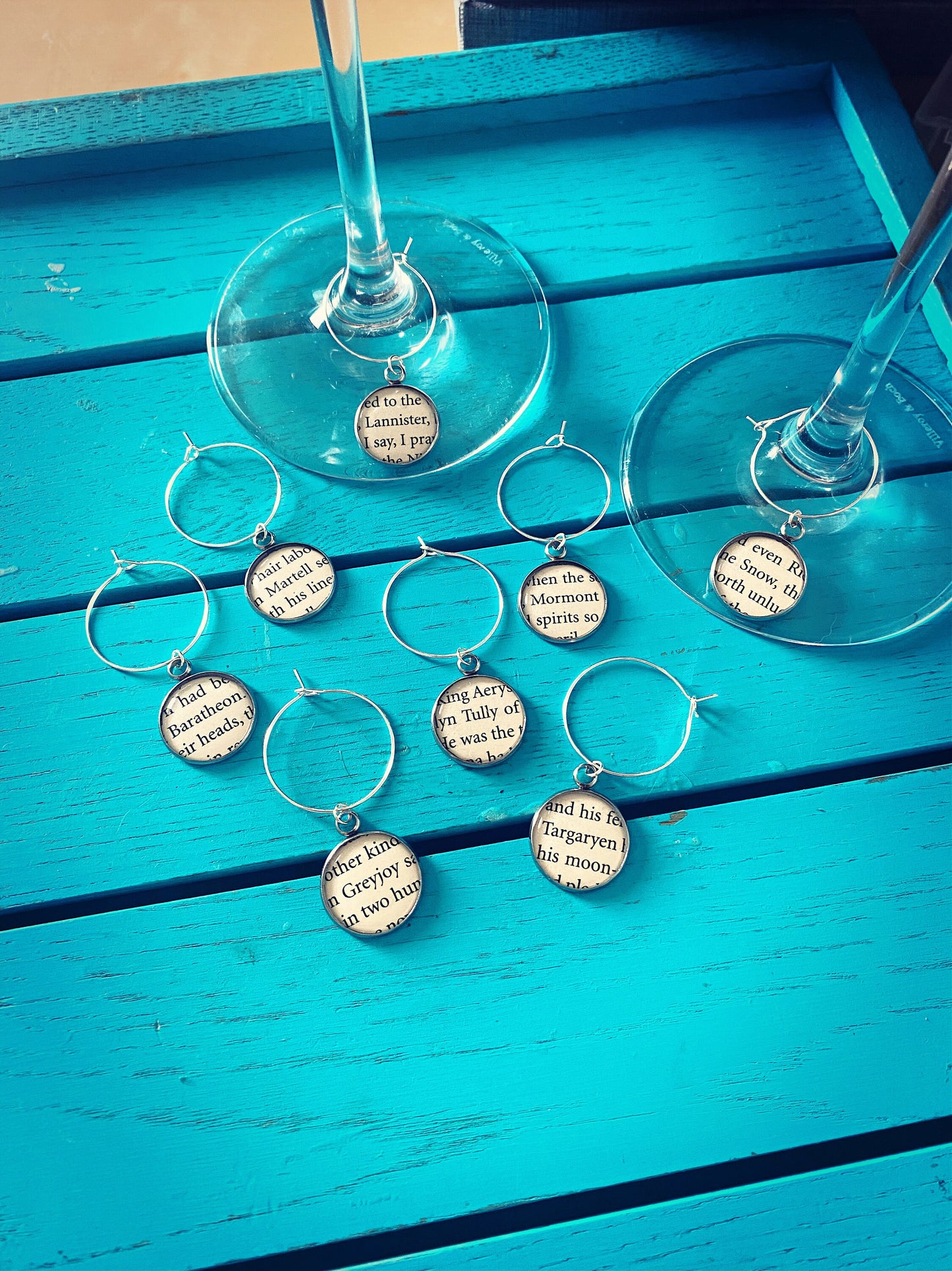 Superhero Wine Charms. Comic Book Logo. Superheroes Party. Personalised Wine Glass Gift. Christmas Alcohol Present.