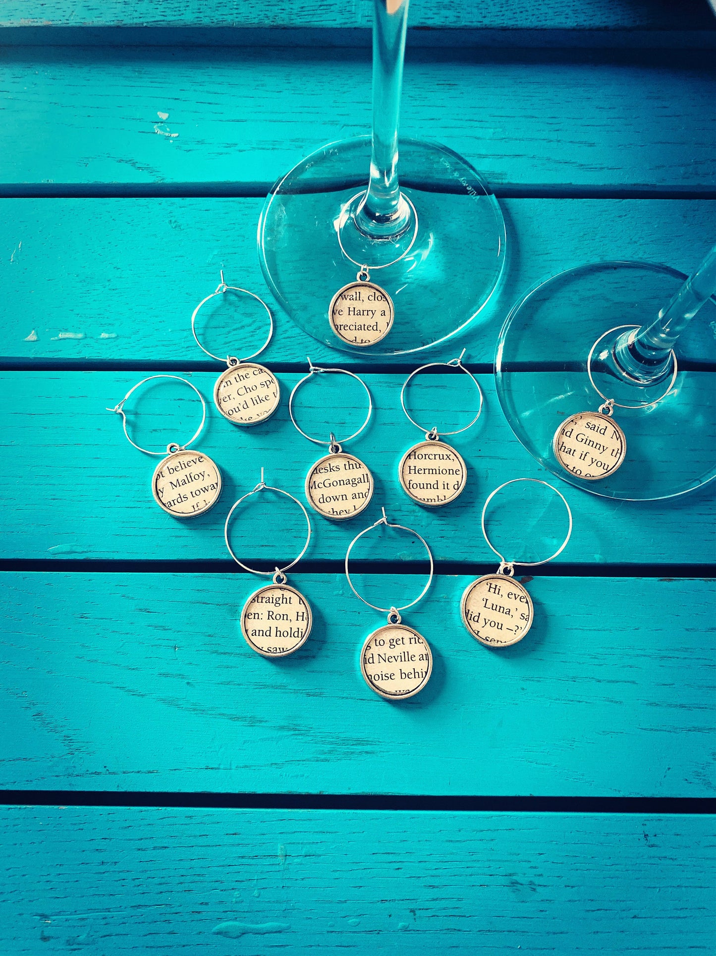 Superhero Wine Charms. Comic Book Logo. Superheroes Party. Personalised Wine Glass Gift. Christmas Alcohol Present.