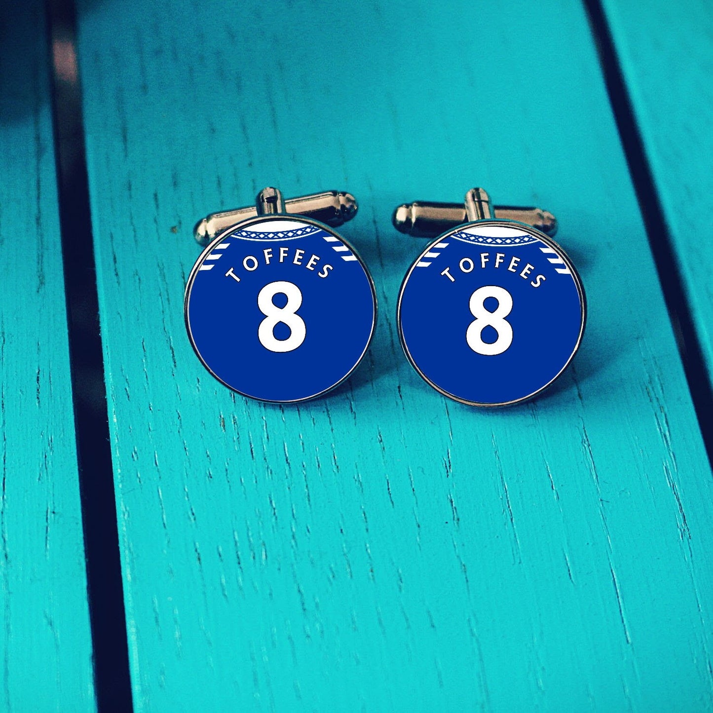 Everton Football Stadium Cufflinks. Goodison Park Stadium. Gift for Everton Fan. Toffees. Road Sign Tie Bar. Personalised Street Name.