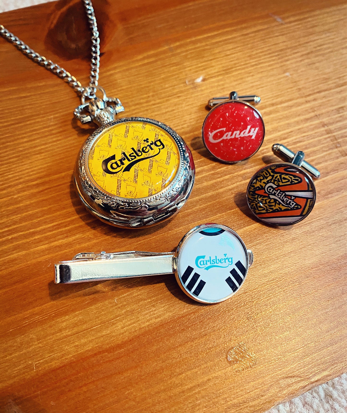 Liverpool Football Stadium Cufflinks. Anfield Stadium. Gift for LFC Fan. You'll Never Walk Alone. Road Sign Tie Bar Personalised Street Name