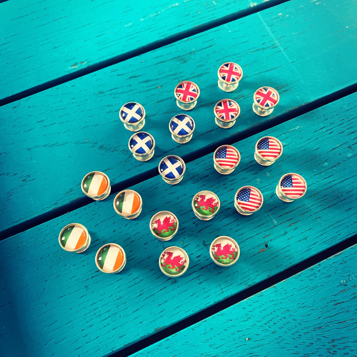 Flag Shirt Studs. Dress Shirt Buttons. Custom made personalised flags. Groom Suit. Wedding Shirt. Classic attire. White Tie Black Tie Tuxedo