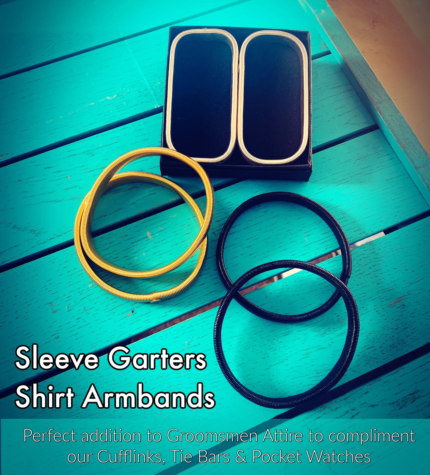 Shirt Armbands. Sleeve Garters. Wedding Accesories. Groom Suit. 1920s vintage style. Gentlemen Dress. Groomsmen bands. Black / Silver / Gold