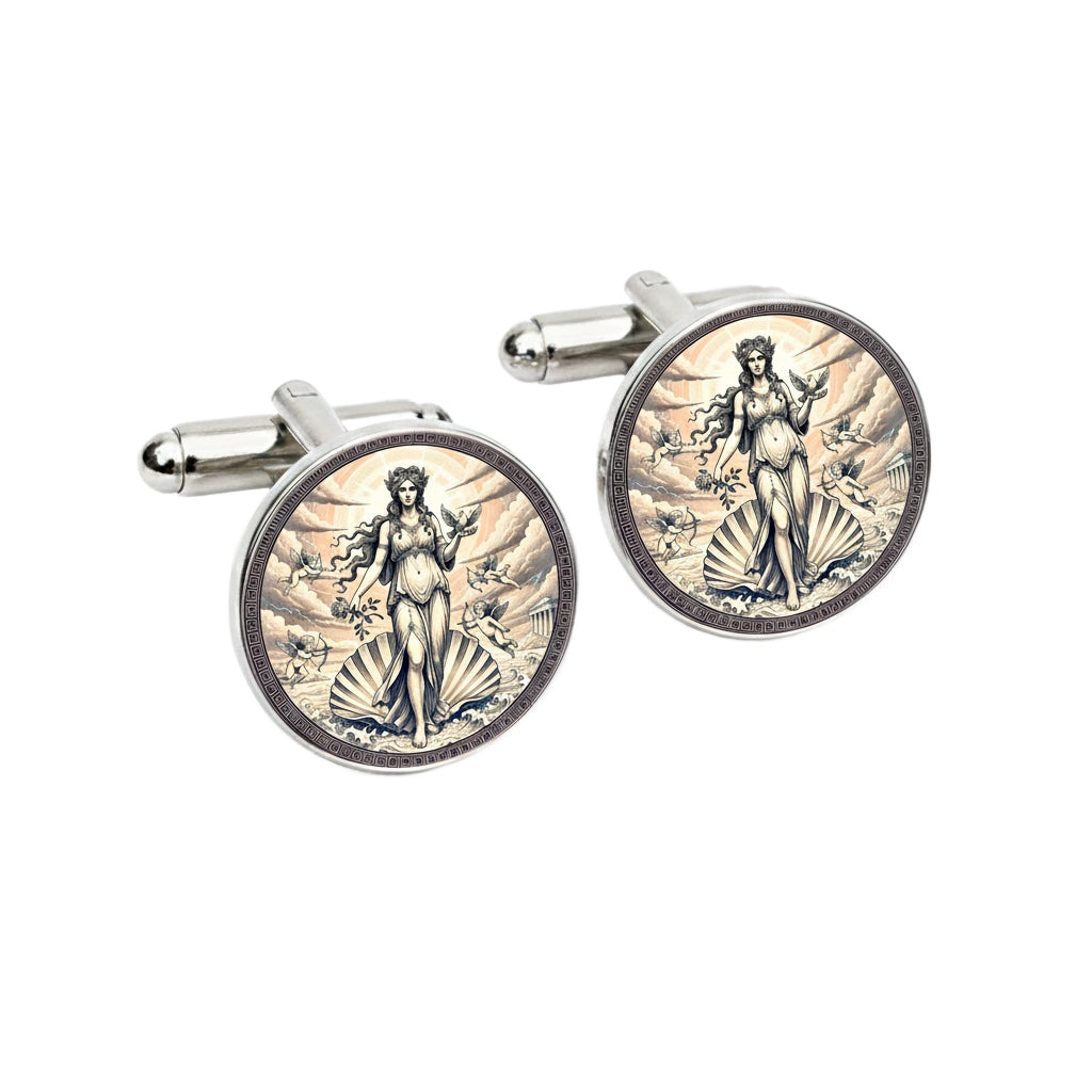 Aphrodite Cufflinks – Greek Goddess Mythology Gift for Him