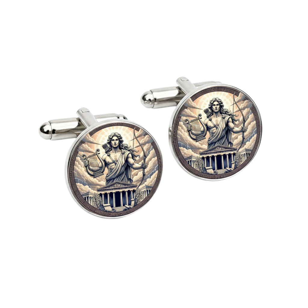 Apollo Greek God Cufflinks – Mythology Gift for Him | Mount Olympus Collection