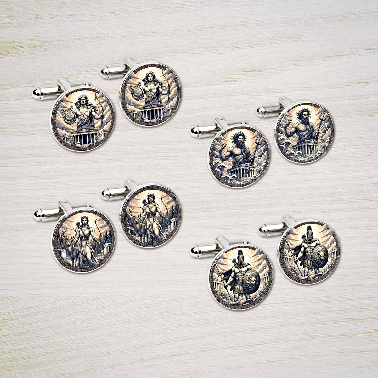 Aphrodite Cufflinks – Greek Goddess Mythology Gift for Him