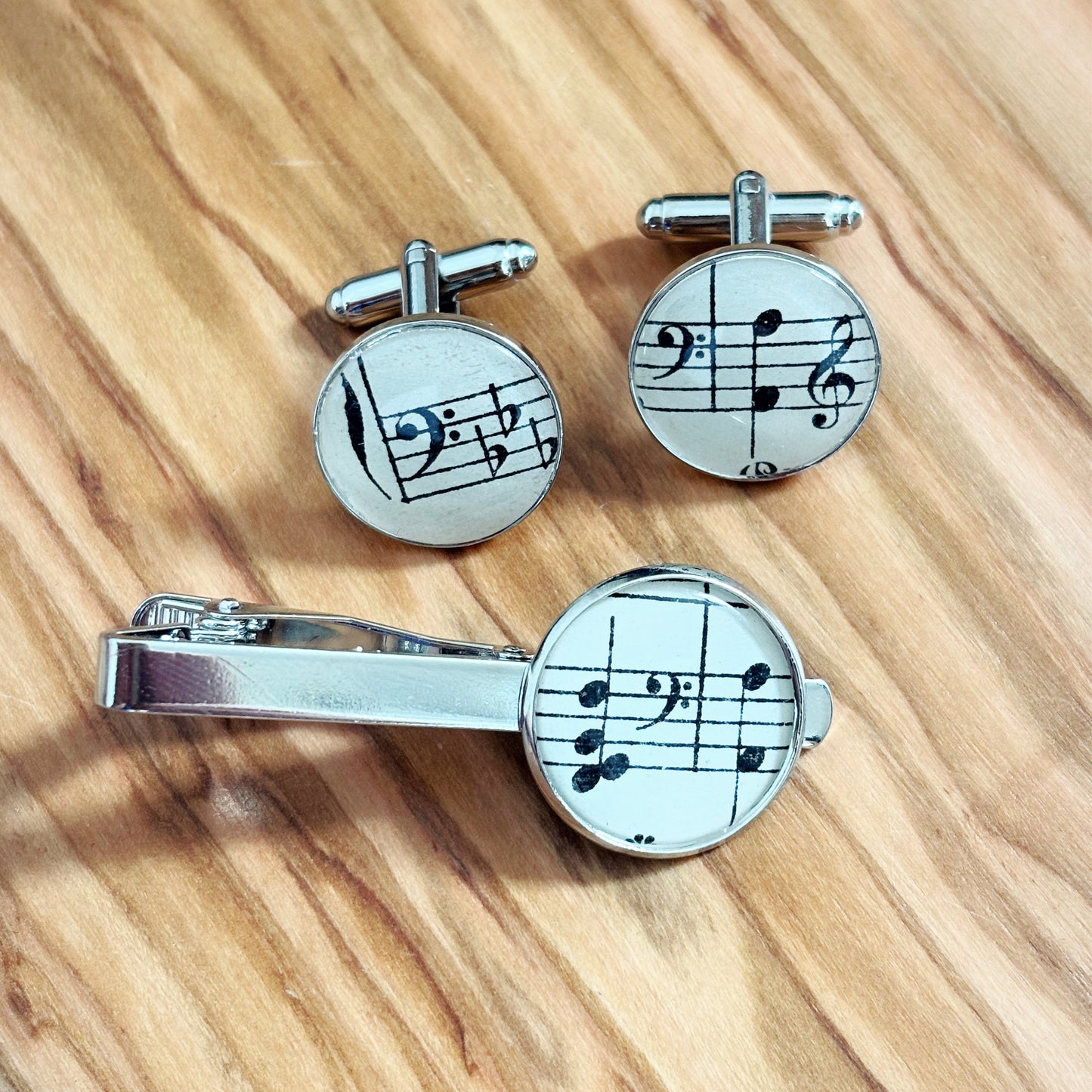 Recycled Sheet Music Cufflinks