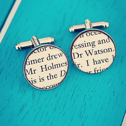 Book Page Cufflinks