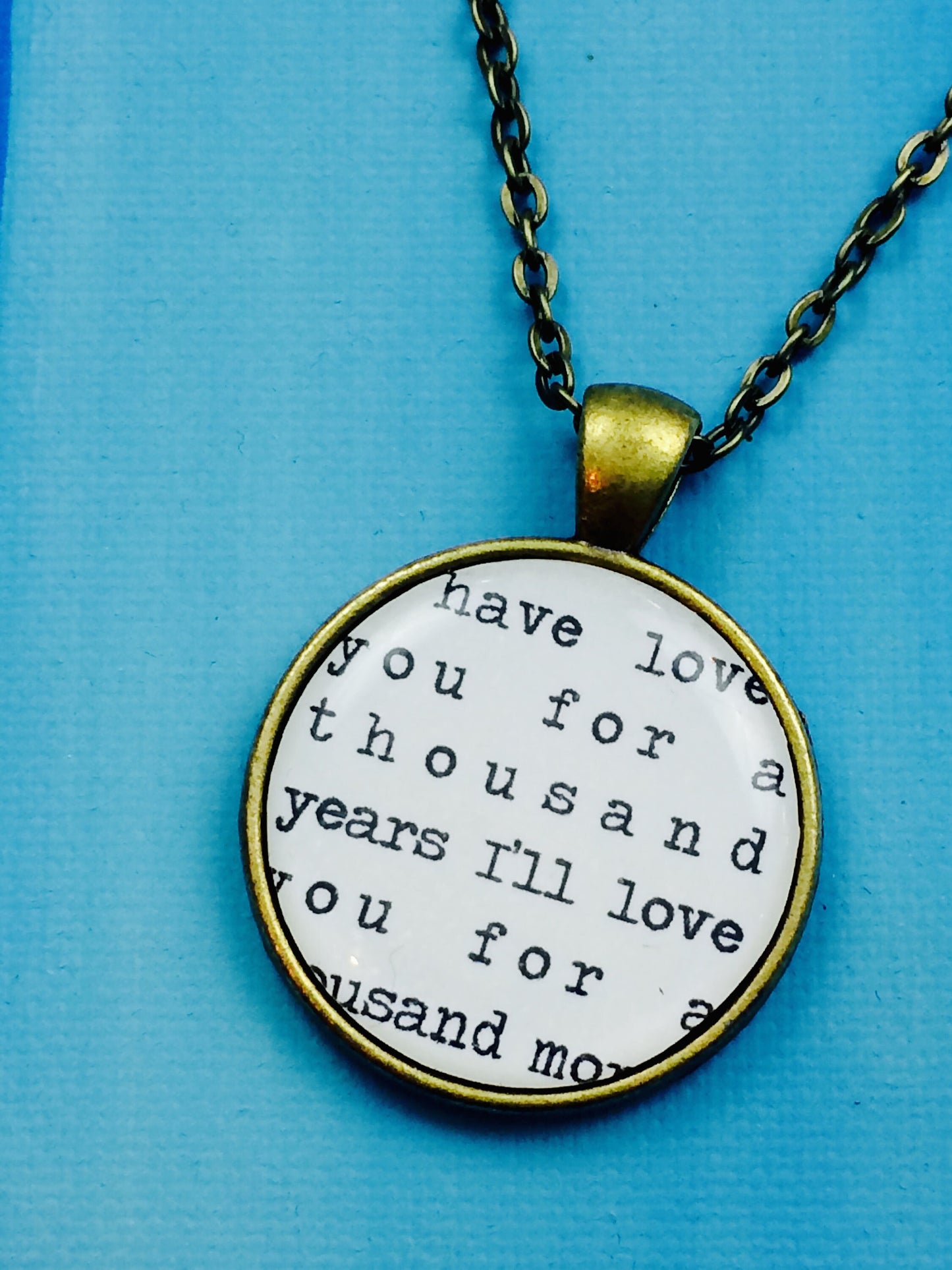 Song Lyrics Pendant! Personalised gift. Greatest Showman - This is Me! First Dance Wedding Song. Musical Song Lyrics. Unisex necklace