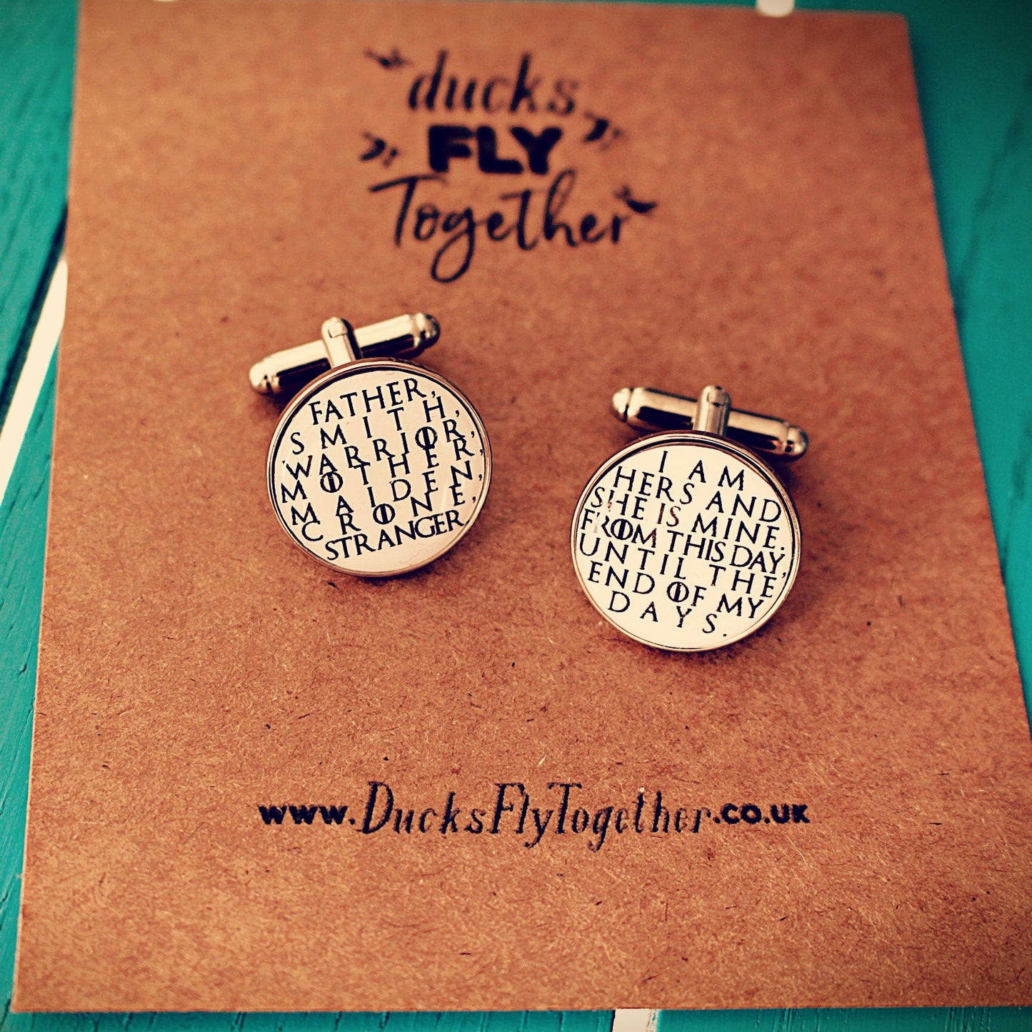 Game of Thrones Wedding Vows. I am yours and you are mine. Groom cufflinks. Gift from bride on wedding day. Pocket Watch. Tie Clip.