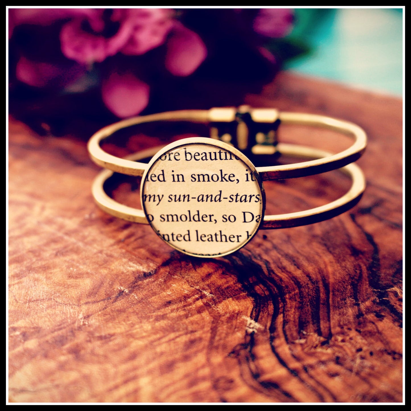Game of Thrones recycled book bracelet. Cuff, bangles. Quotes Winter is Coming My Sun and Stars Fire and Blood Valar Morghulis Silver/Bronze