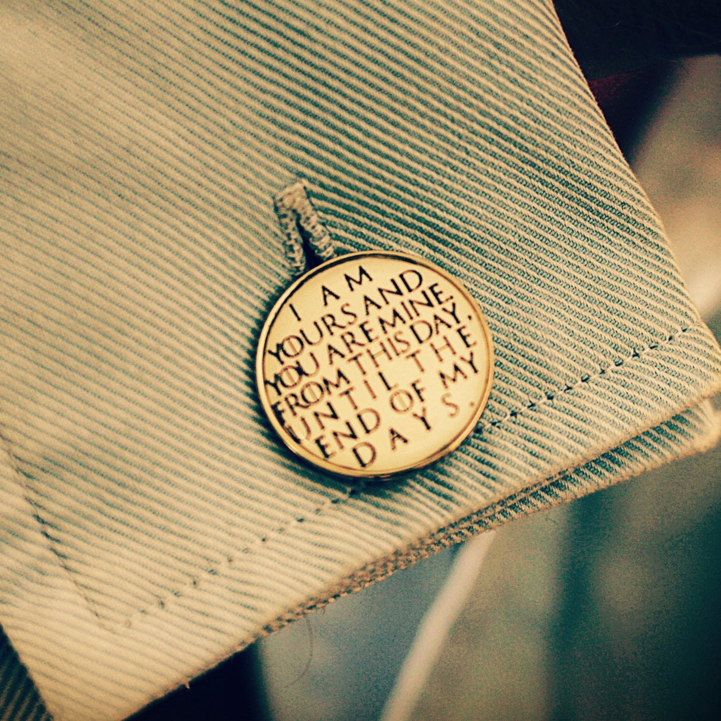 Game of Thrones Wedding Vows. I am yours and you are mine. Groom cufflinks. Gift from bride on wedding day. Pocket Watch. Tie Clip.