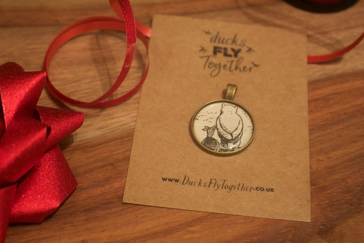 Winnie the Pooh book page pendant/necklace Recycled vintage book Pooh Piglet Tigger Eeyore Christopher Robin. Mothers Day Gift. Gift for Mum
